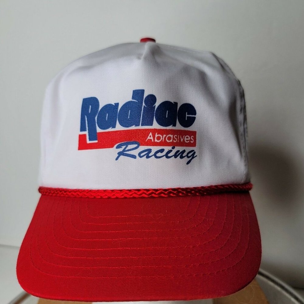 Radiac Abrasives Racing Trucker Hat Snapback Hat Baseball Cap Vintage